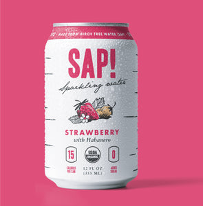 Sap! Strawberry-Habanero Sparkling Water